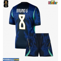 Brasilien Bruno Guimaraes #8 Auswärts Trikotsatz Kinder WM 2026 Kurzarm (+ Kurze Hosen)